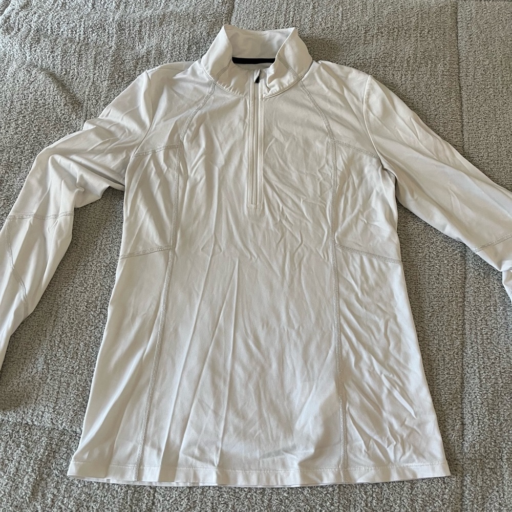 SPYDER white long sleeve zipper jacket - Size M